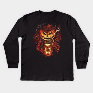 Pumpkin King Lord O Lanterns Kids Long Sleeve T-Shirt